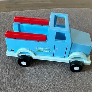 Blue and Red Toy Truck